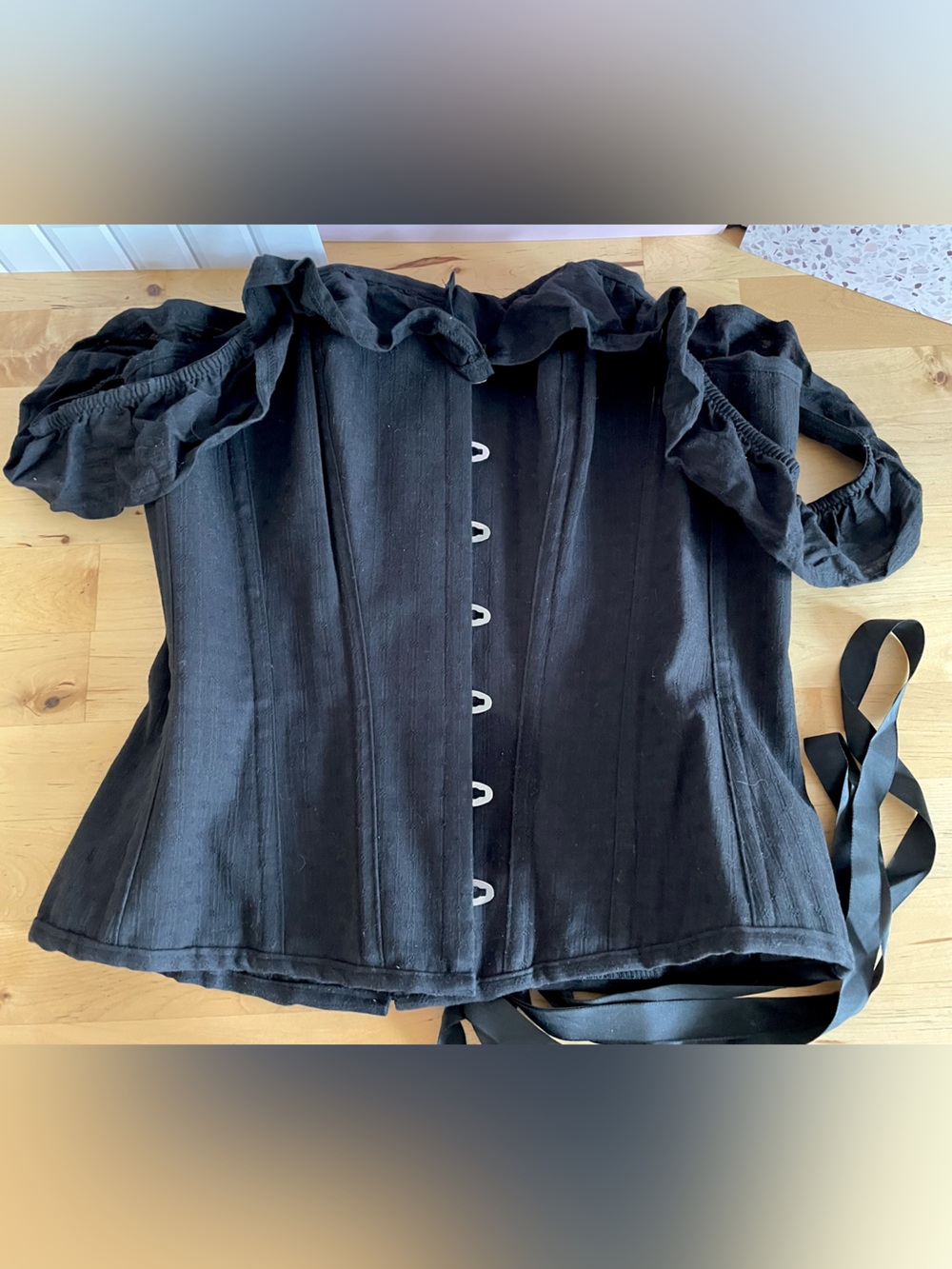 Corset Story Sexy Black Steel Boned Corset